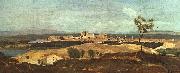  Jean Baptiste Camille  Corot Avignon from the West oil